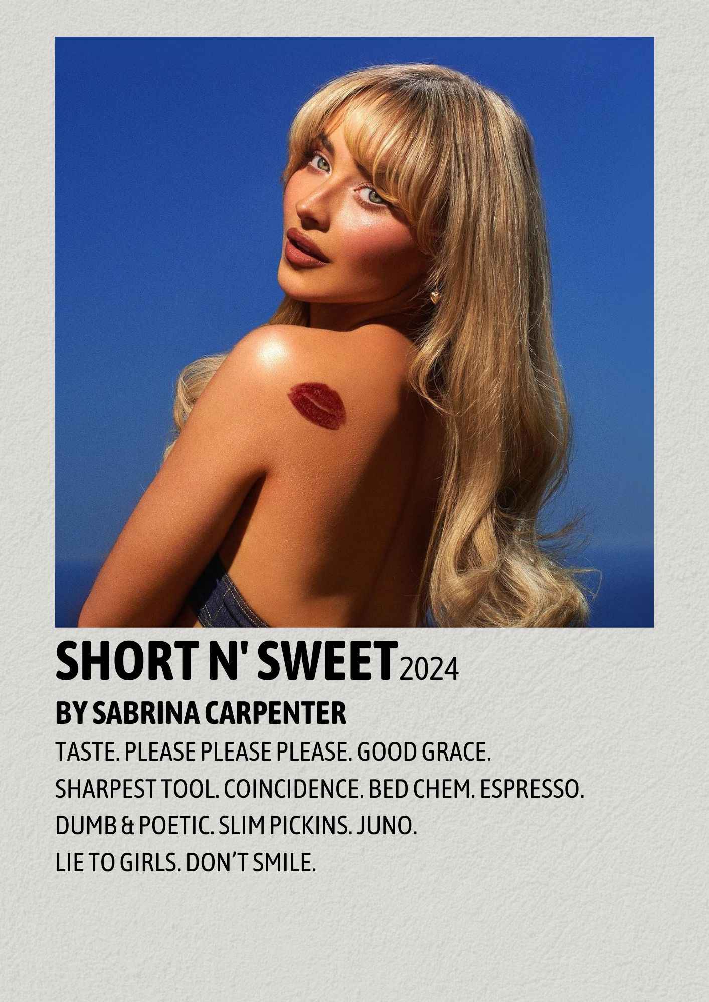 Sabrina Carpenter SNS | Album Cover Poster