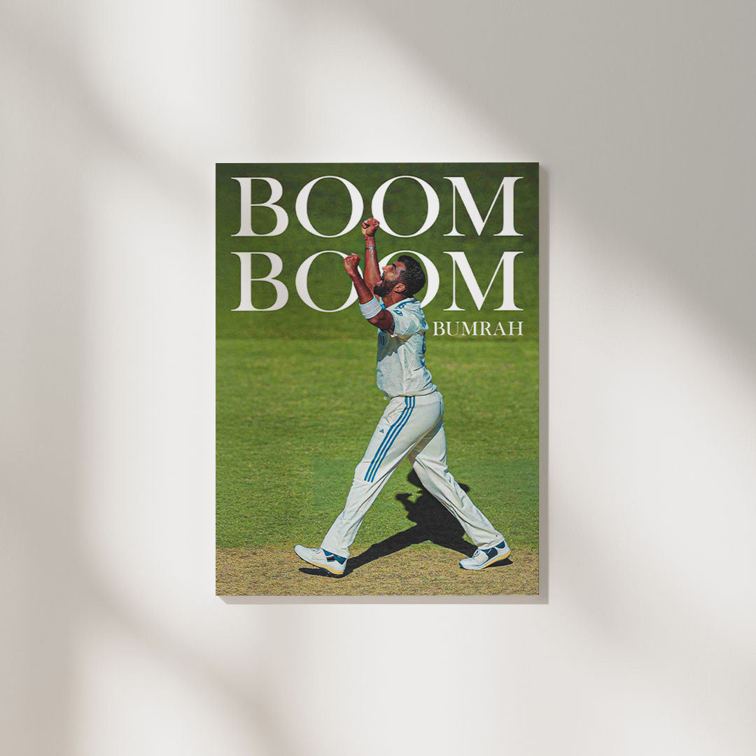 Boom Boom Bumrah | Cricket Poster