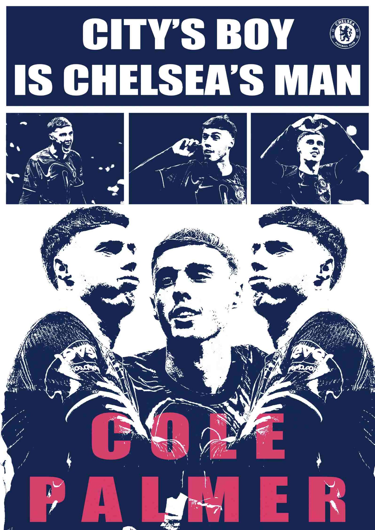 Cole Palmer Chelsea's man | Football Poster