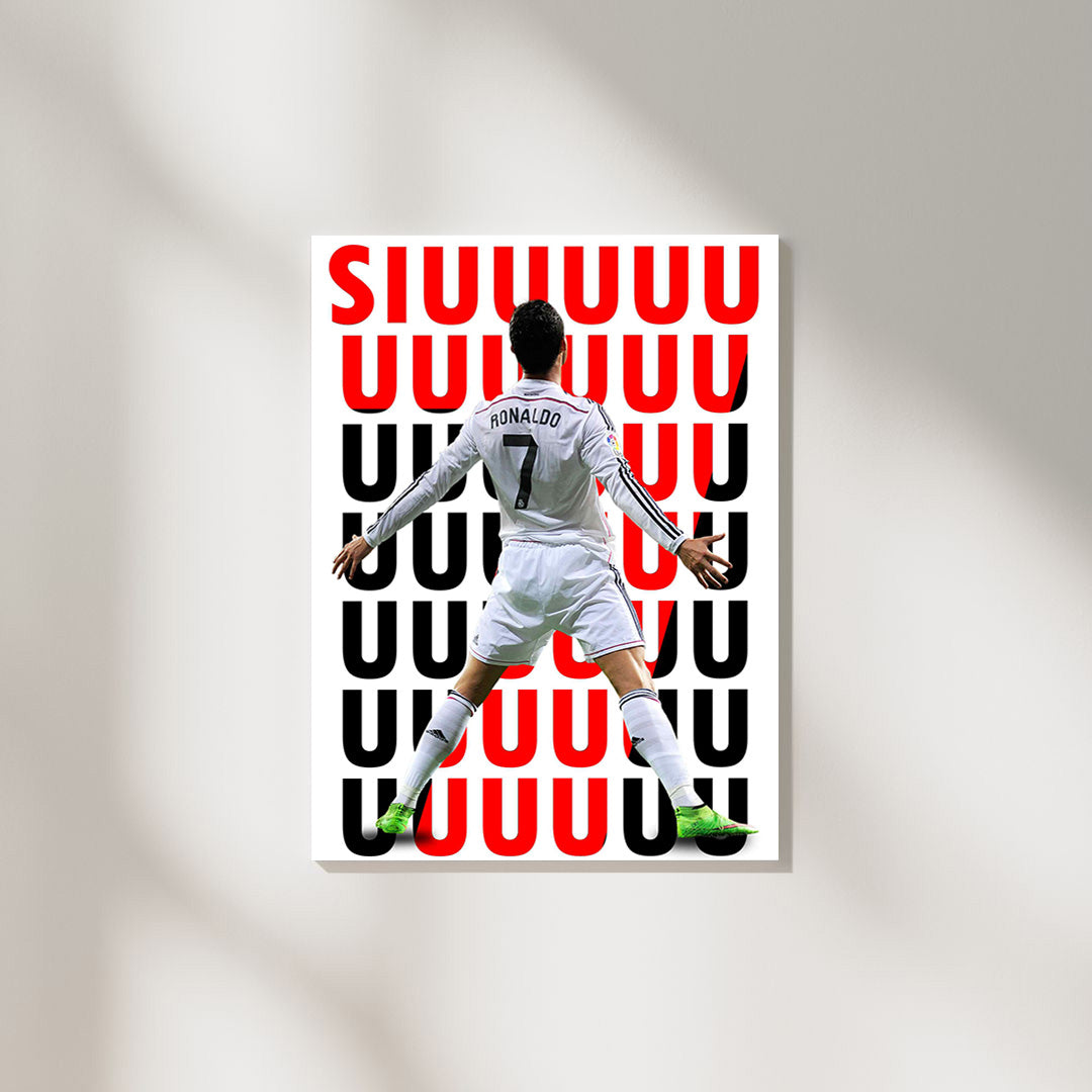 Cristiano Ronaldo SIUUU | Football Poster