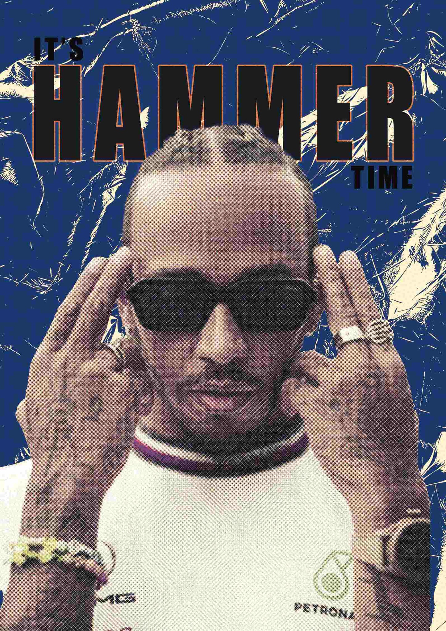 Hamilton Hammer Time | F1 Poster
