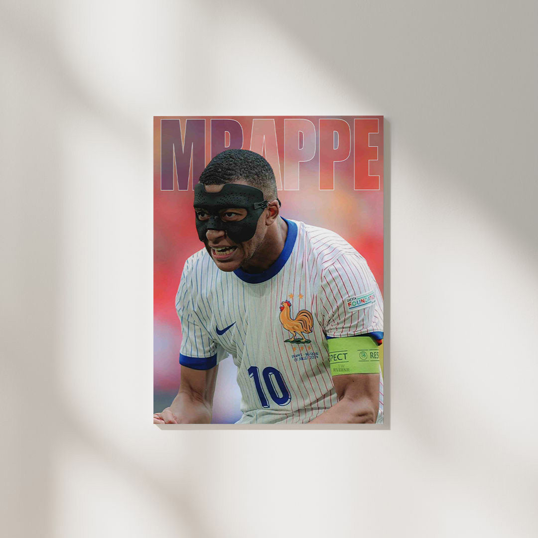 Kylian Mbappe France No. 10 | Football Poster