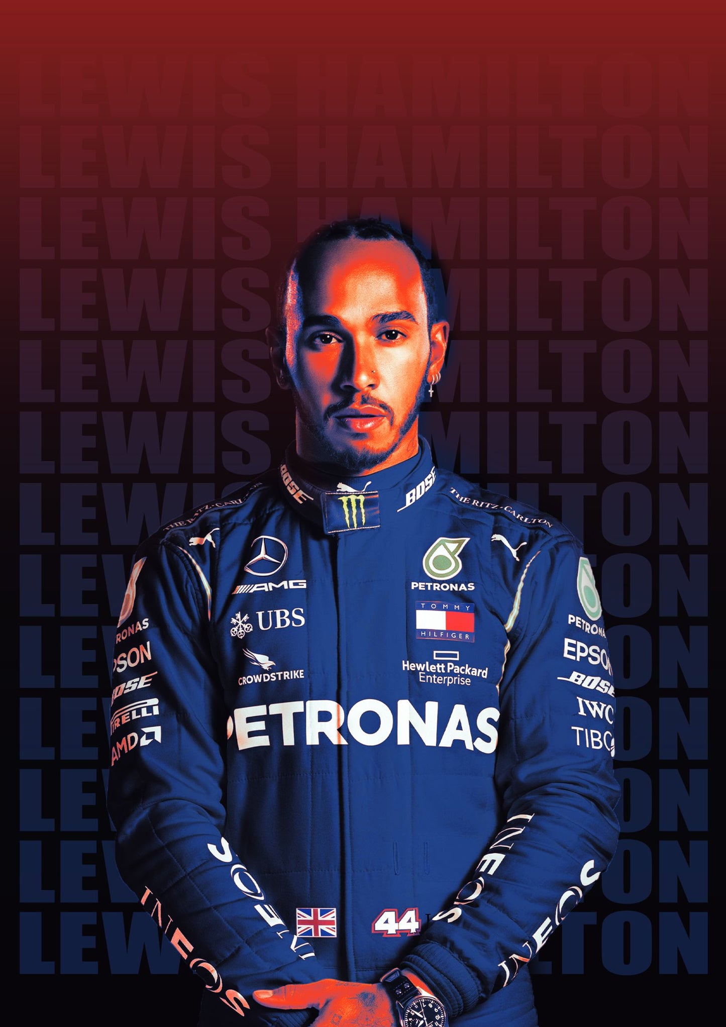 Lewis Hamilton Mercedes | F1 Poster