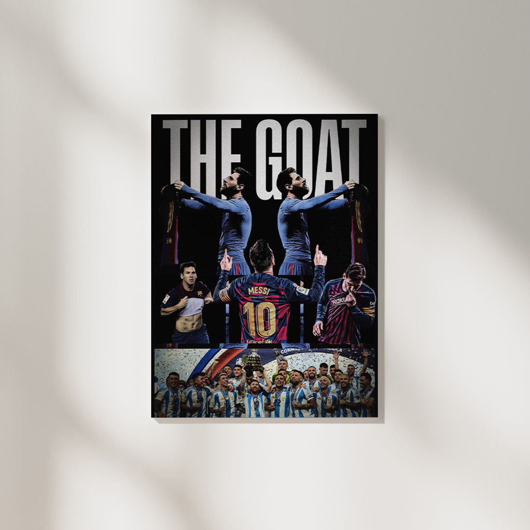 Lionel Messi G.O.A.T | Football Poster