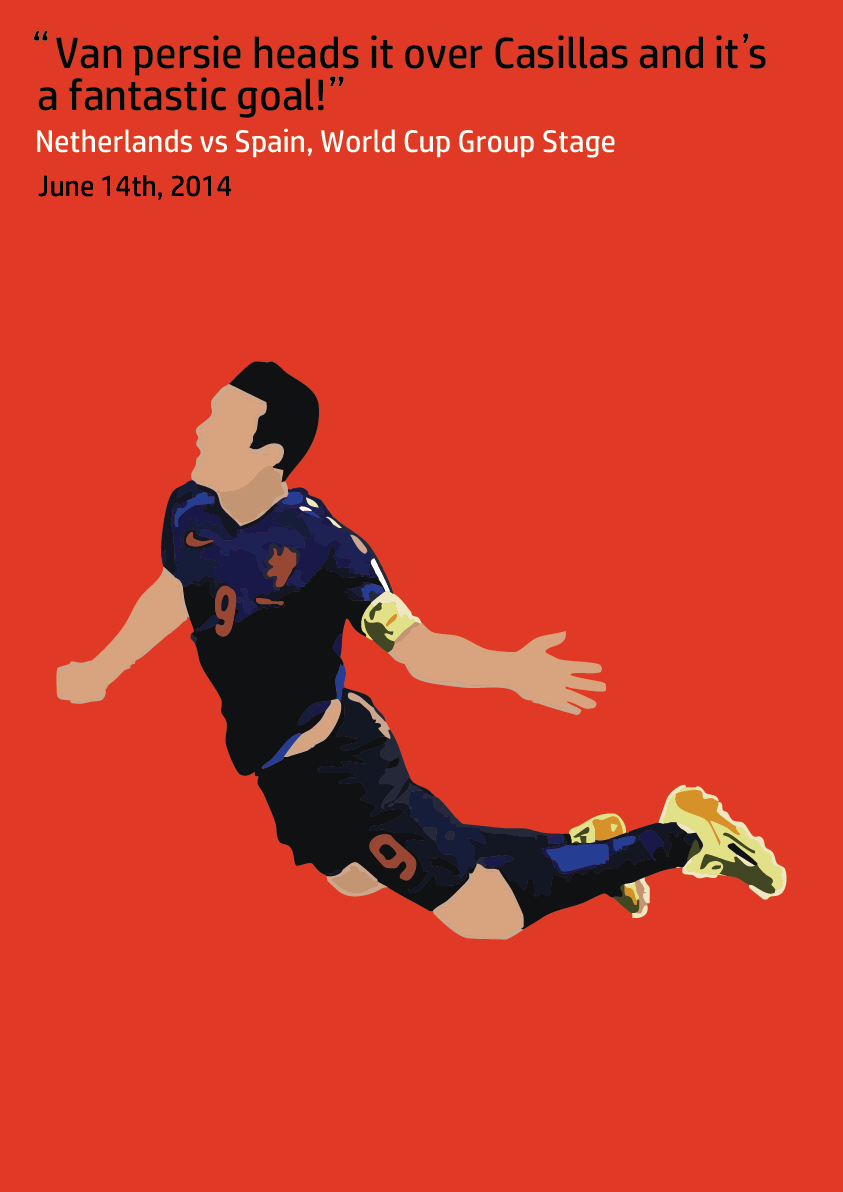 Van Persie Iconic Moment NED | Football Poster