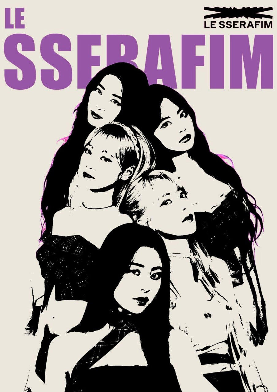 LE SSERAFIM K-POP | Music Poster