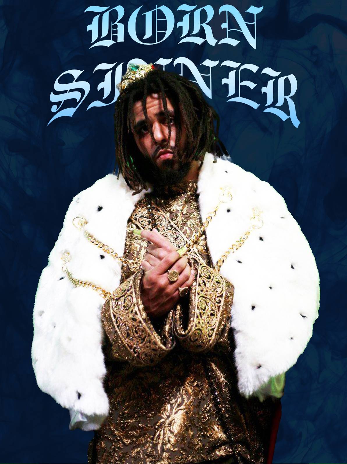 Jcole Born Sinner | Music Poster
