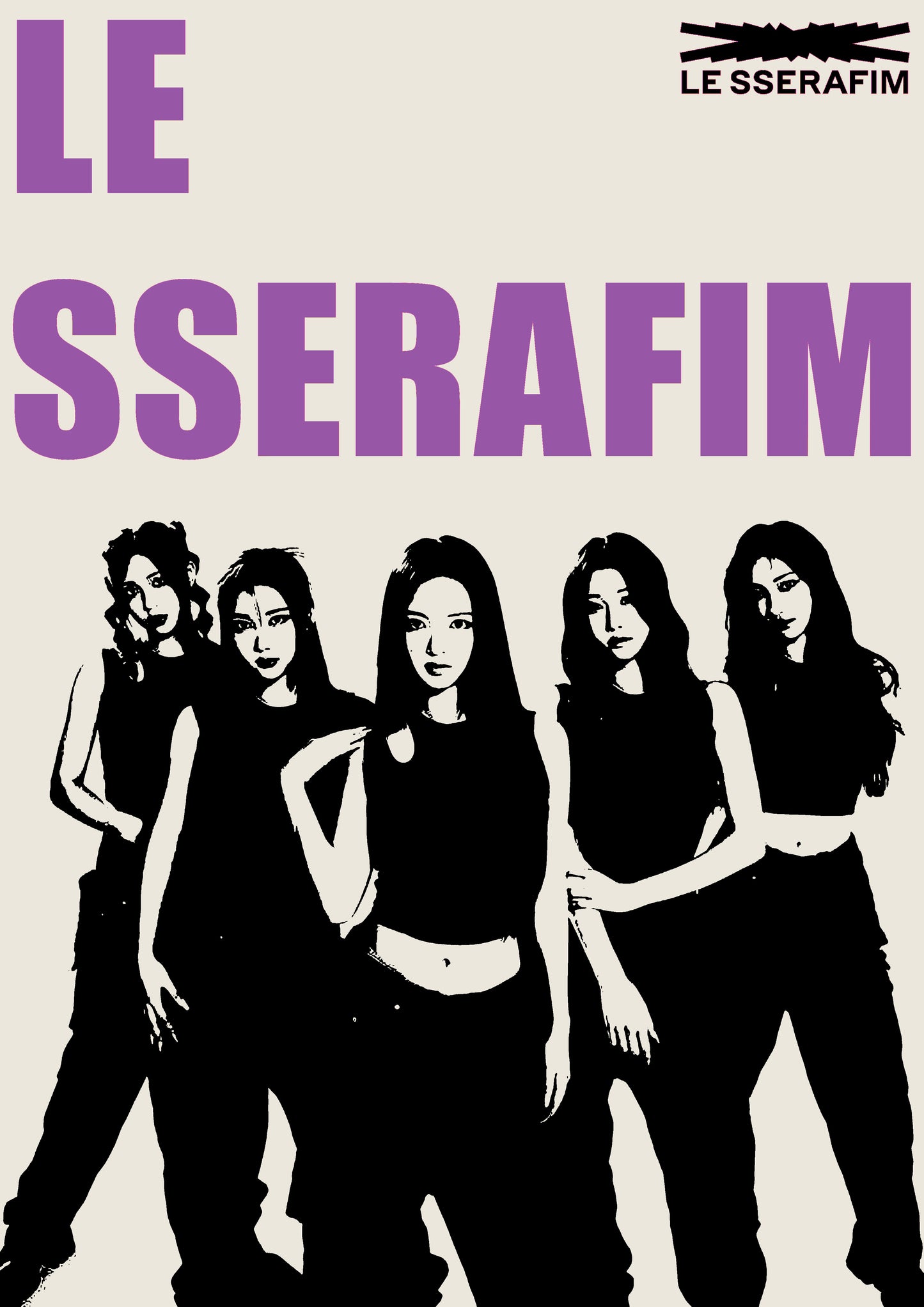 LE SSERAFIM K-POP | Music Poster