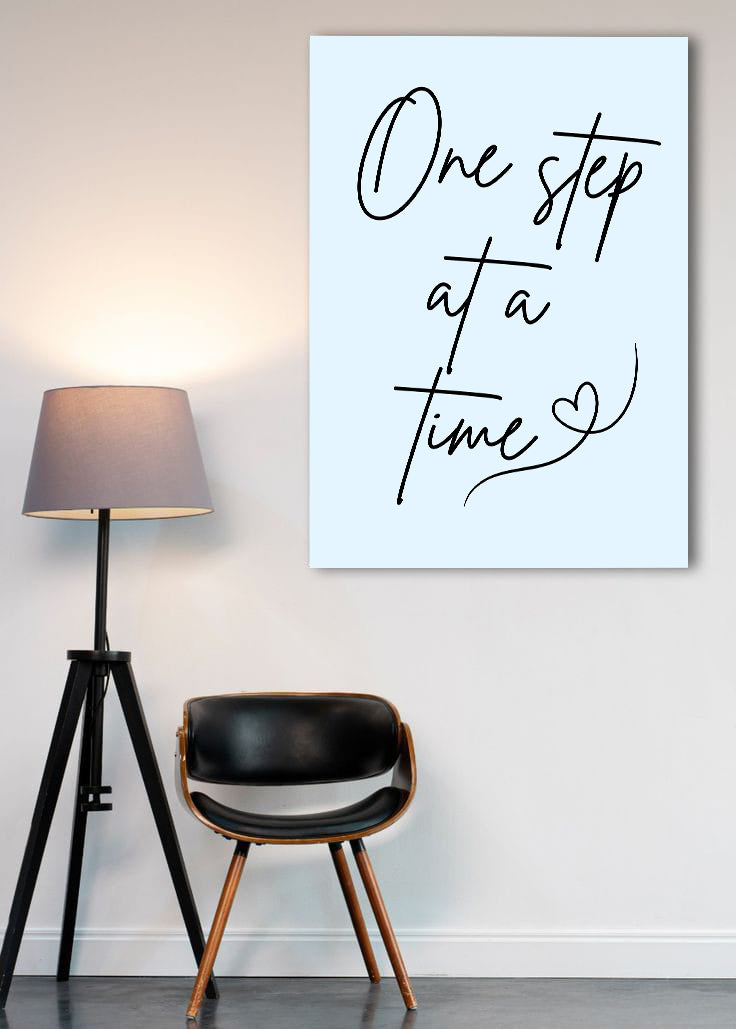 One Step At A Time | Aesthetic Poster