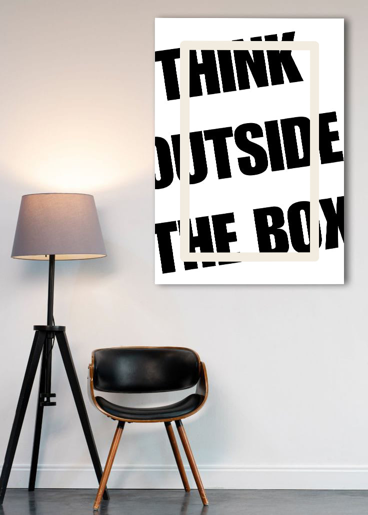 Think Outside The Box | Aesthetic Poster