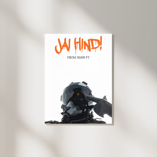 Jai Hind from 30000ft | Patriotic Poster