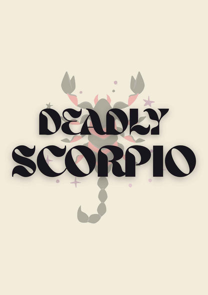 Deadly Scorpio | Zodiac Poster