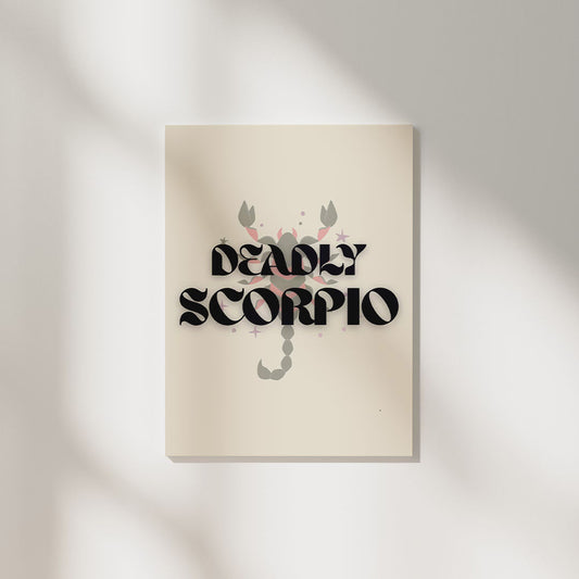 Deadly Scorpio | Zodiac Poster