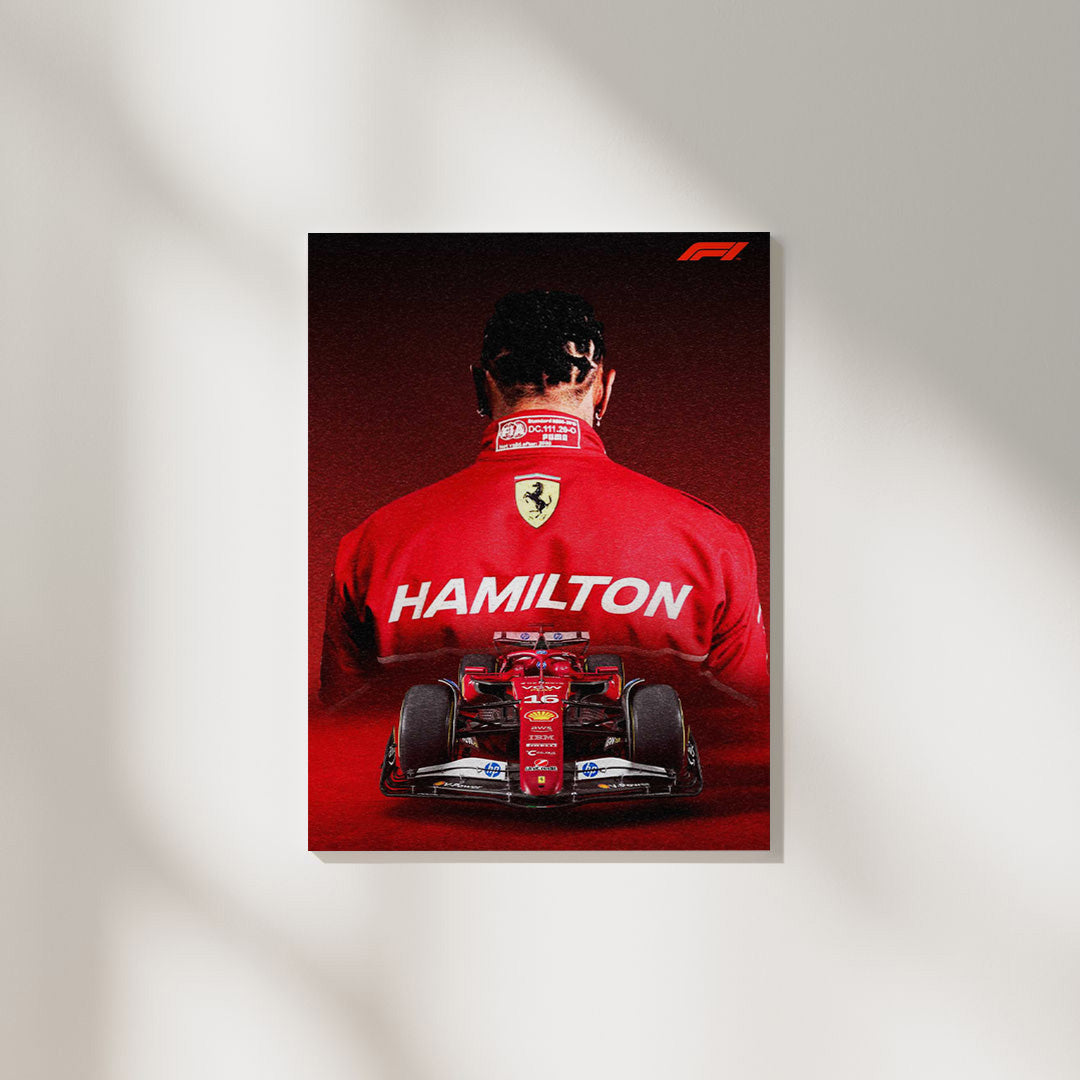 Lewis Hamilton Ferrari | F1 Poster