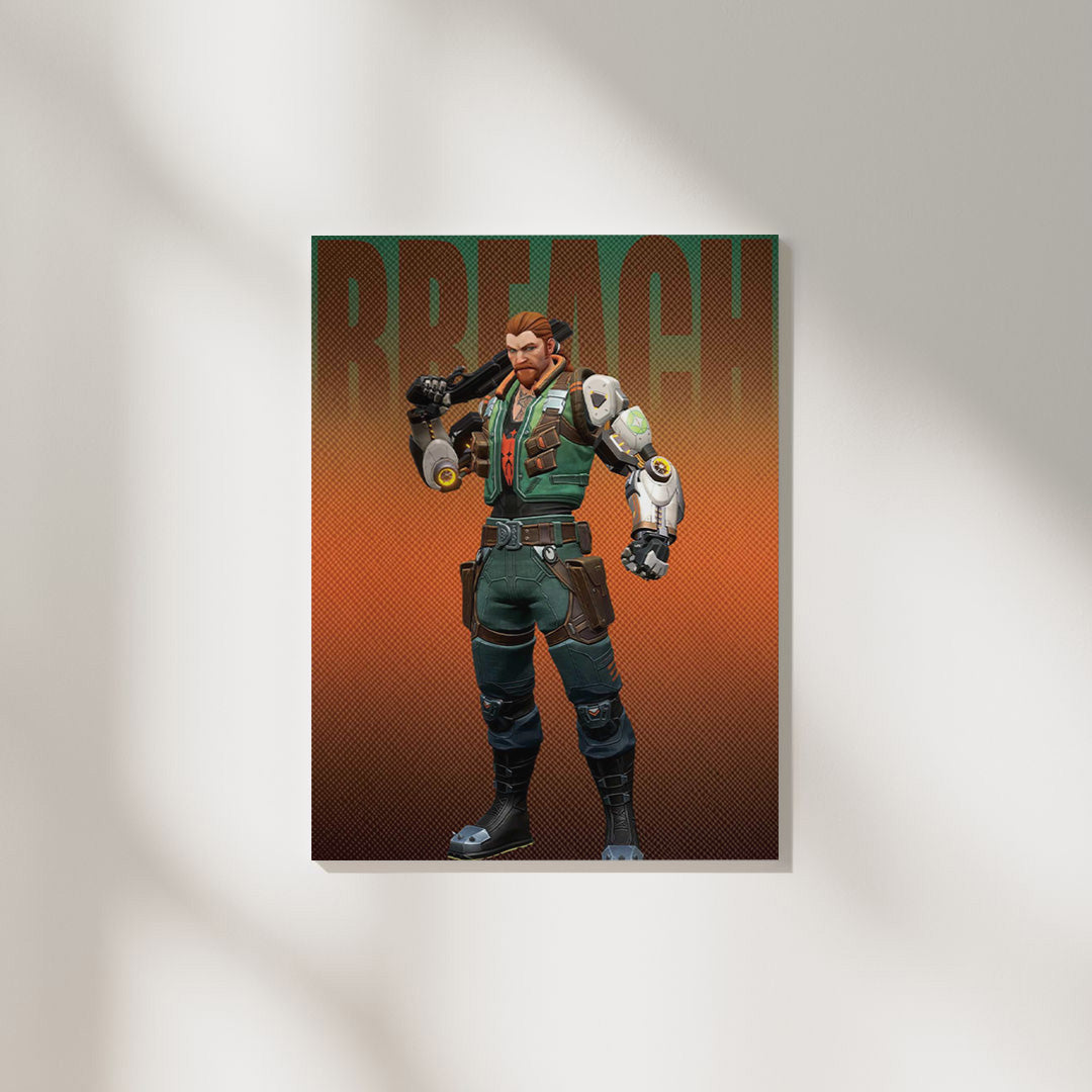 Valorant Breach | Gaming Poster