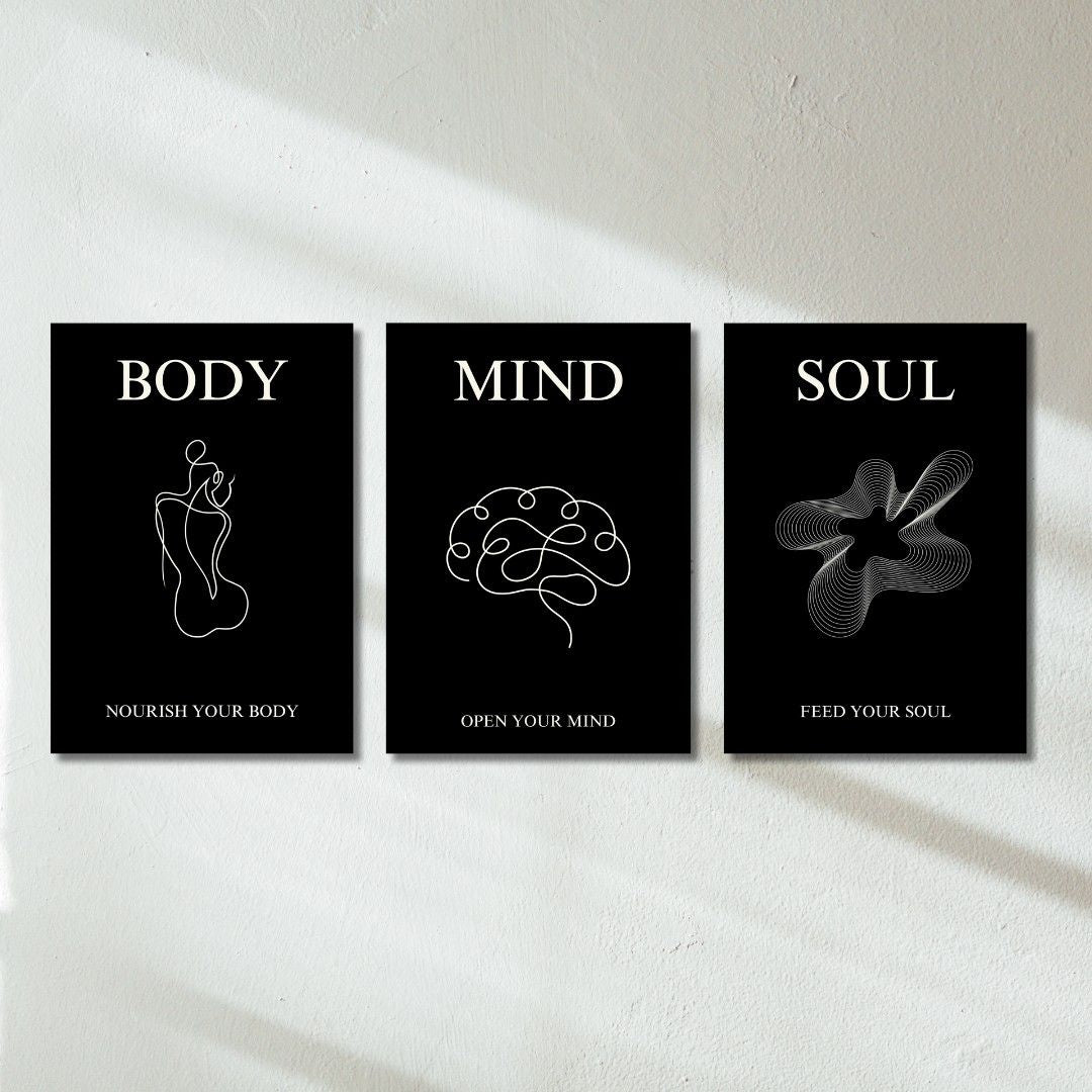Heal (Black) - Set of 3 | Poster Set