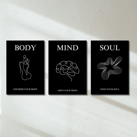 Heal (Black) - Set of 3 | Poster Set