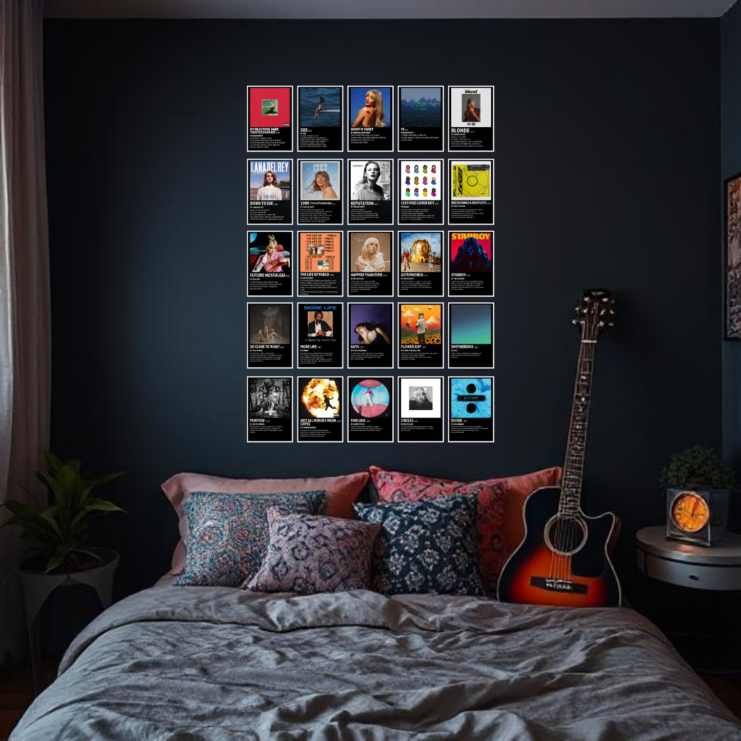Music Album Cover - Set of 25 | Poster Set
