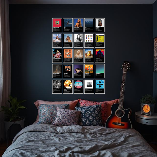 Music Album Cover - Set of 25 | Poster Set