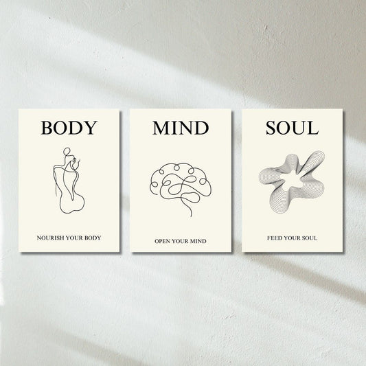 Heal (White) - Set of 3 | Poster Set