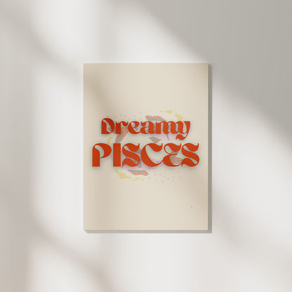 Dreamy Pisces | Zodiac Poster
