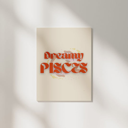 Dreamy Pisces | Zodiac Poster