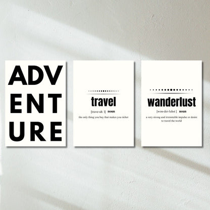 Travel - Set of 3 | Poster Set