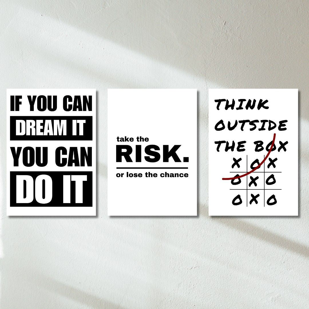 Motivational - Set of 3 | Poster Set