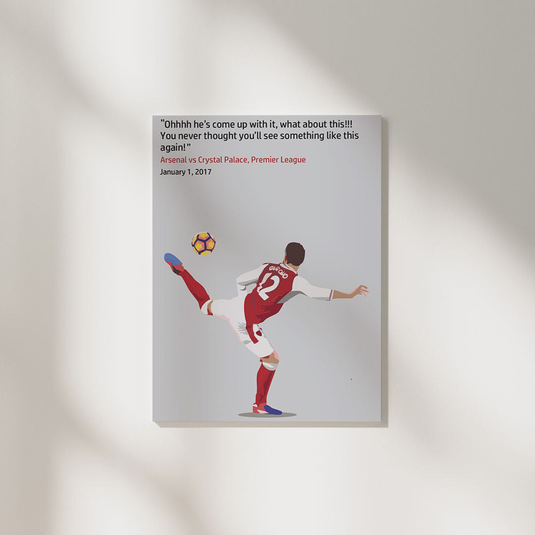 Olivier Giroud Iconic Moment ARS | Football Poster
