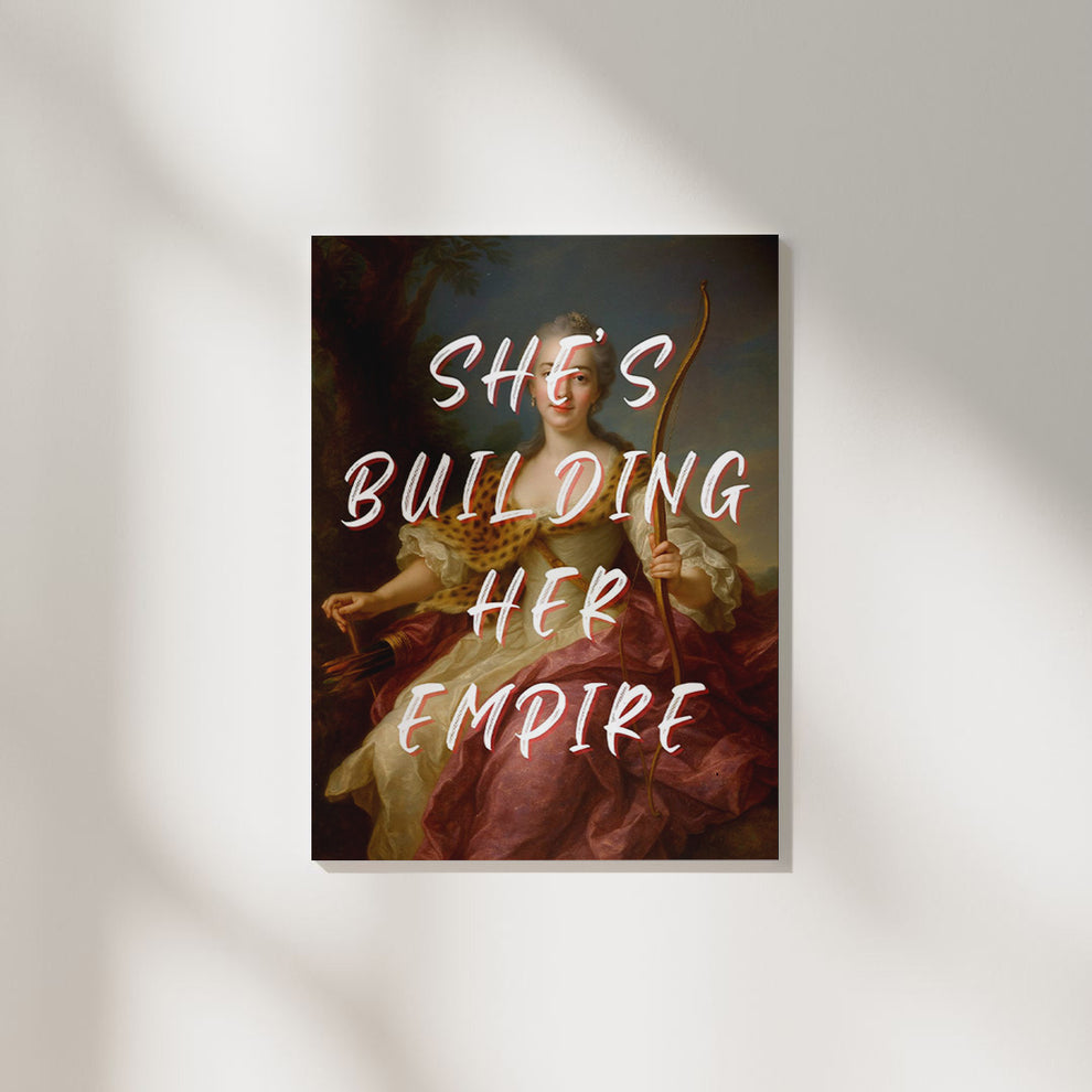 She's Building Her Empire Aesthetic Poster The Artflex
