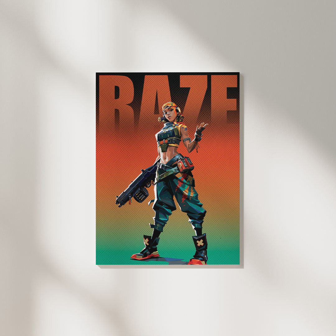 Valorant Raze | Gaming Poster