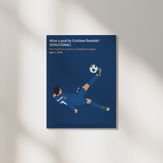 Cristiano Ronaldo Iconic Moment RM | Football Poster