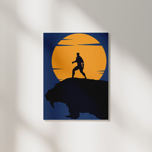 Black Panther Silhouette | Marvel DC Poster