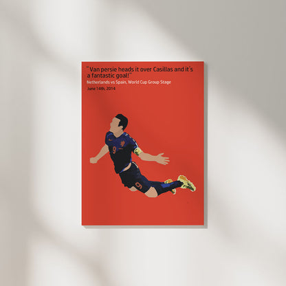 Van Persie Iconic Moment NED | Football Poster