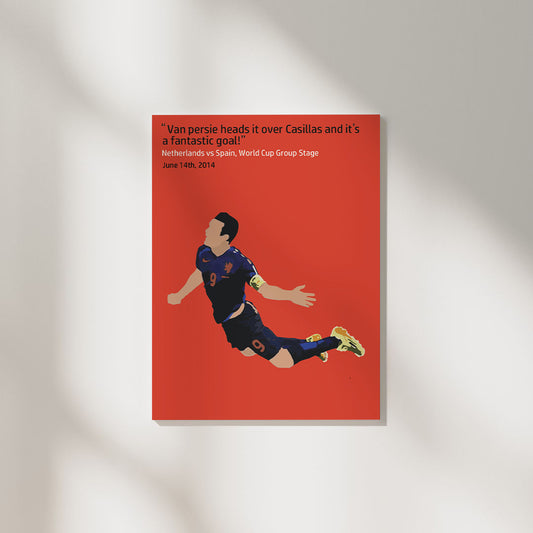 Van Persie Iconic Moment NED | Football Poster