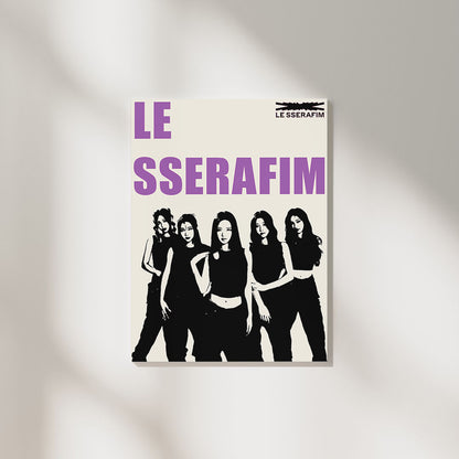 LE SSERAFIM K-POP | Music Poster