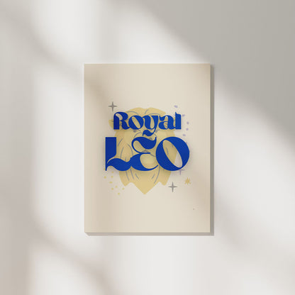 Royal Leo | Zodiac Poster