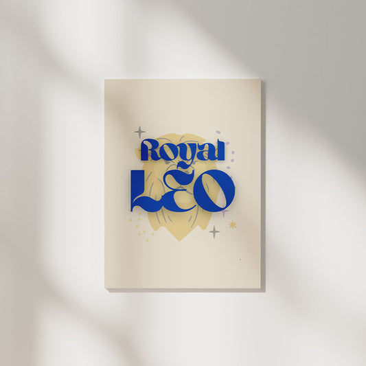 Royal Leo | Zodiac Poster