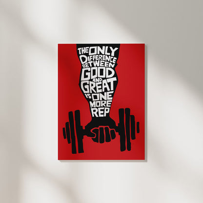 One More Rep Gym | Aesthetic Poster