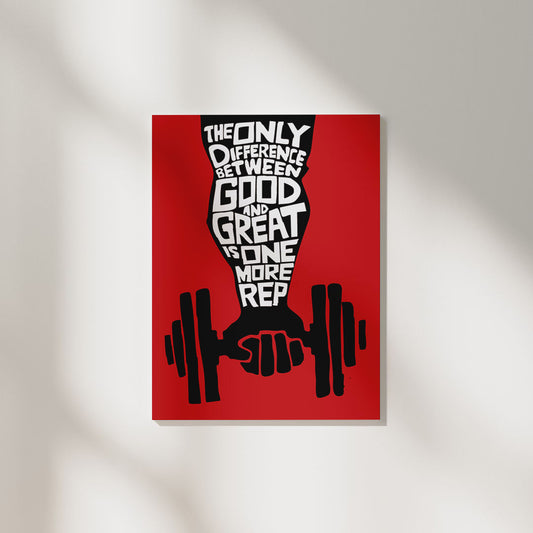 One More Rep Gym | Aesthetic Poster