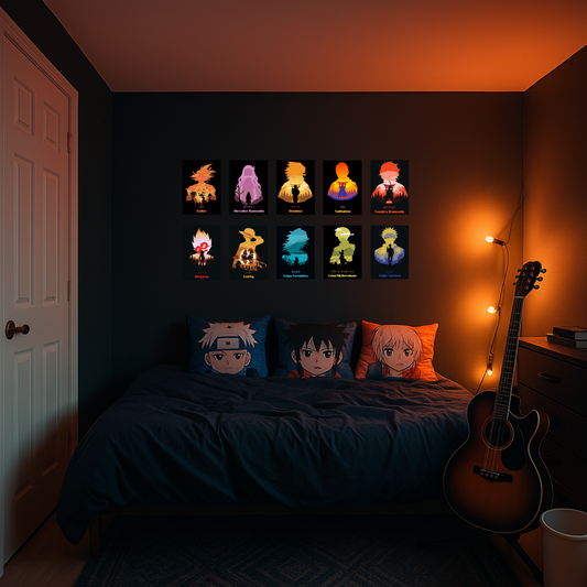 Anime Characters - Set of 10 | Poster Set