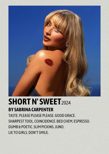 Sabrina Carpenter SNS | Album Cover Poster