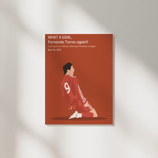 Fernando Torres Iconic Moment LIV | Football Poster