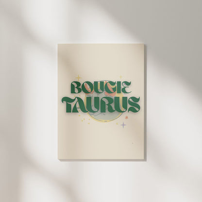 Bougie Taurus | Zodiac Poster