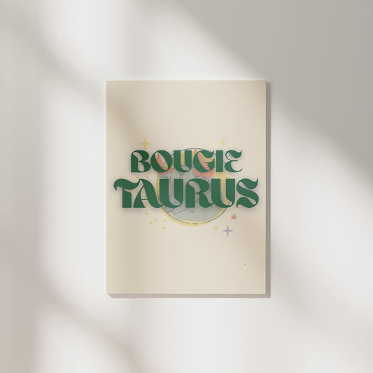 Bougie Taurus | Zodiac Poster