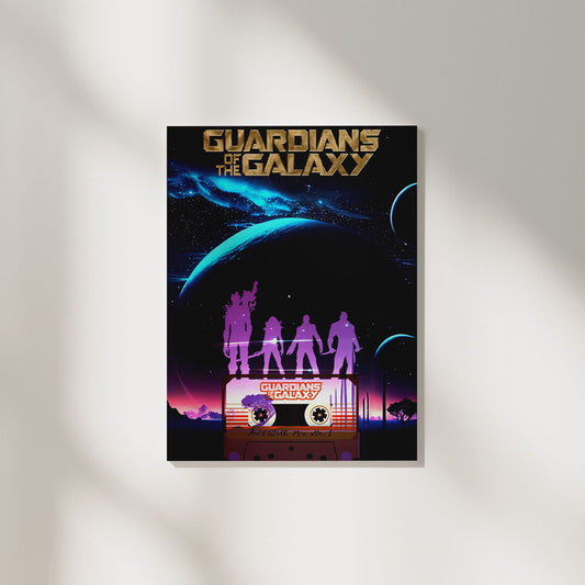 Guardians of the Galaxy Silhouette | Marvel DC Poster