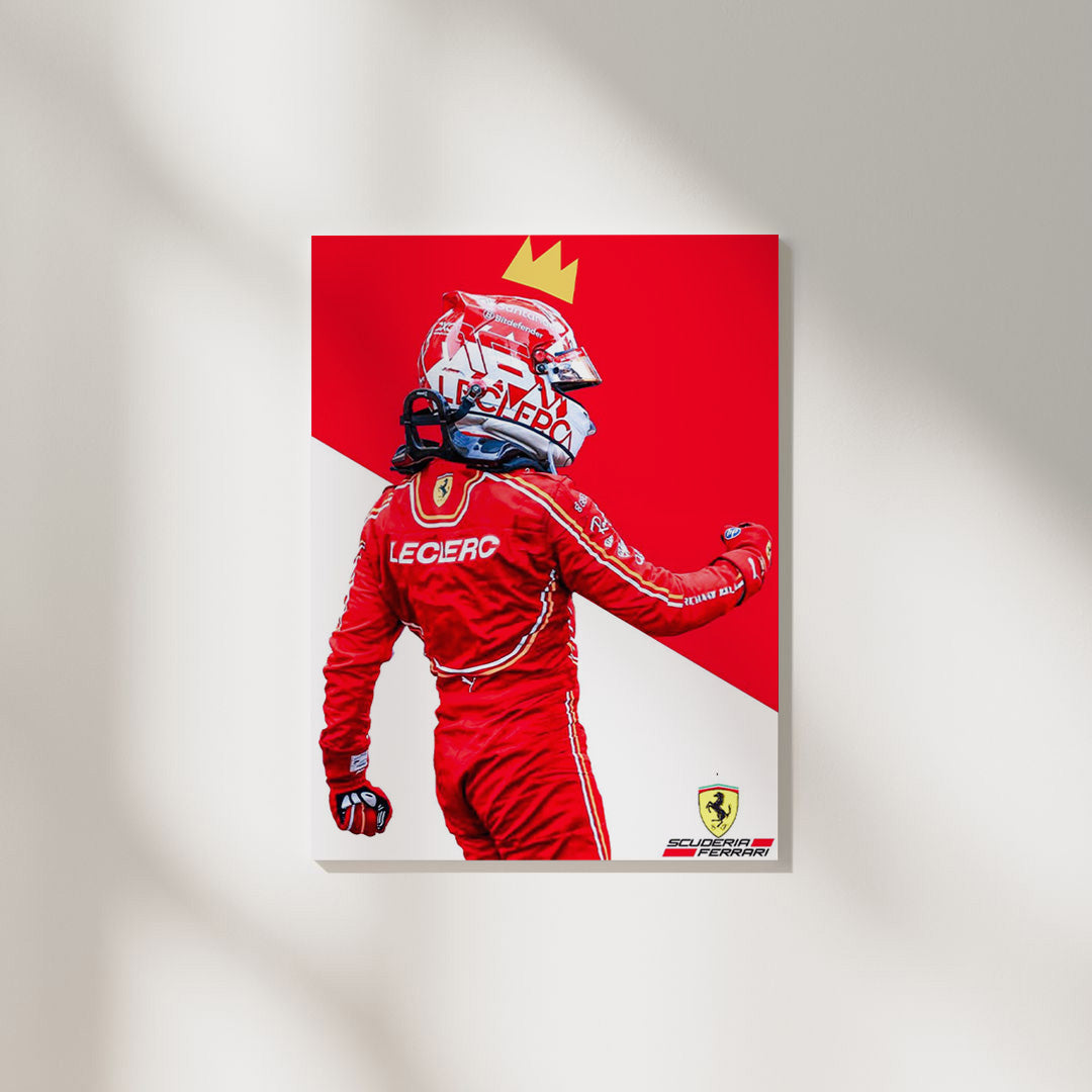 Charles Leclerc Ferrari Red | F1 Poster