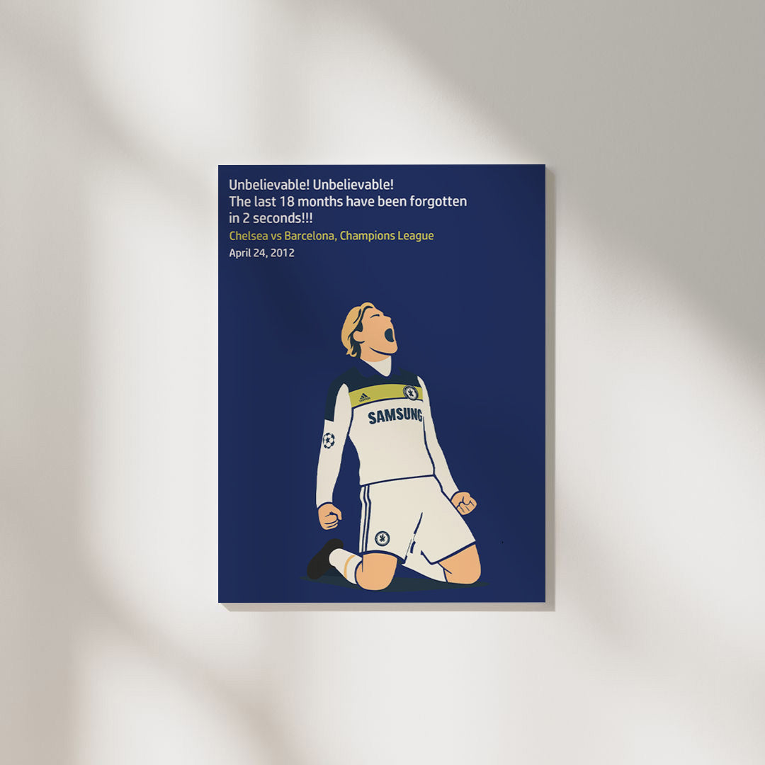 Fernando Torres Iconic Moment CHE | Football Poster