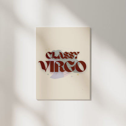 Classy Virgo | Zodiac Poster