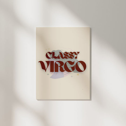 Classy Virgo | Zodiac Poster